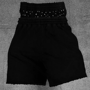 Hot Sales Double <b>Waist</b> Design Solid Casual Cargo <b>Shorts</b> Custom Digital Printing <b>Elastic</b> Draw String 100% Cotton Quick Dry <b>Shorts</b> - Product Image 3