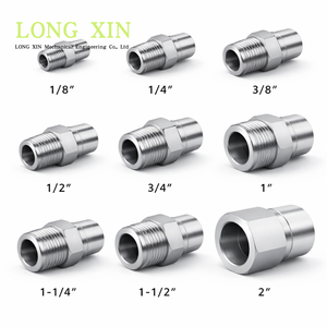 สแตนเลส bspt R1/2 "-14เกลียวตัวผู้ Quick Coupler plug 1/2" ติดตั้งตรง HEX22 L52mm JTSP-12PM - Product Image 3