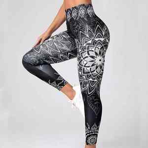 Leggings de Yoga Transpirables de Cintura Alta para Mujer, Leggings de Fitness Sublimados Personalizados de Alta Calidad - Product Image 4