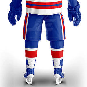 Cómodo uniforme de hockey sobre hielo de tamaño personalizado en stock 100% poliéster hecho uniforme de hockey sobre hielo - Product Image 6