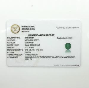 Dropshipping producto 8X6mm corte ovalado facetado Esmeralda zambiana Natural 1,33 Ctw piedra preciosa suelta alta calidad proveedor de compra a granel - Product Image 4