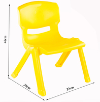 Vente en gros de chaise de jardin d'enfants chaise empilable d'école en plastique pour pépinière chaise de haute qualité de 18 pouces pour enfants