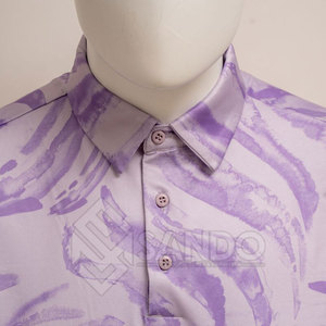 เสื้อโปโลผู้ชายแบบแห้งเร็วเสื้อโปโลผ้าถักคอตตอน100% เสื้อโปโลสำหรับตีกอล์ฟ - Product Image 5