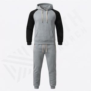Nouveau survêtement pour homme en molleton de coton d'hiver, léger, respirant, de marque de mode originale, avec poche zippée, 2 pièces, décontracté, unisexe, sweat à capuche - Product Image 1