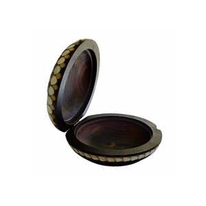 Boîte cadeau en nacre de luxe de haute qualité forme ronde pour cadeaux de vacances décor à la maison Vietnam boîtes de rangement en gros et bacs - Product Image 2