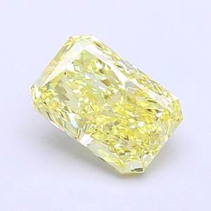 Diamante Radiante de 1.08ct VS1, Color Amarillo Intenso, Cultivado en Laboratorio - Product Image 1