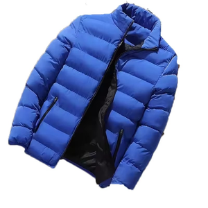 Doudoune personnalisée brillante pour hommes avec capuche Style Streetwear à la mode hiver chaud matelassé manteau d'extérieur - Product Image 3