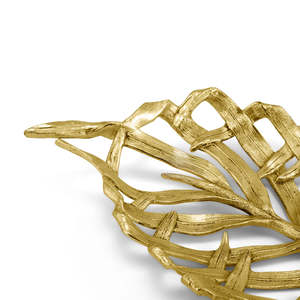 Matériel pur mariage vaisselle feuille or plateau plats de service et bol cuisine décoration fantaisie Unique bols de service - Product Image 5