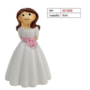 Figurine Communion pour Filles 8 cm – Décoration Religieuse Élégante pour Fête et Célébrations - Product Image 1