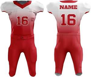 Maillots de football américain personnalisés ensemble à manches courtes uniforme de football américain et porter - Product Image 5