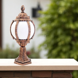 Phong Cách Cổ Điển Top-Gắn Ngoài Trời Ánh Sáng Sân Vườn Với E27 Ổ Cắm UV Kháng Polyamide Cơ Thể Và Acrylic Ống Kính Bronze Kết Thúc - Product Image 2