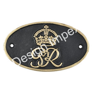 ป้ายโลหะรูปมงกุฎสไตล์นอร์ดิกสุดหรู รุ่น Royal ER CROWN สำหรับตกแต่งผนัง ขายดี - Product Image 2