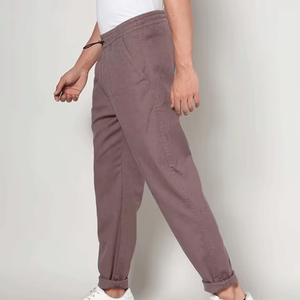 กางเกงจ็อกเกอร์ลำลองผู้ชาย ทรงตรง เอวกลาง รับผลิตตามแบบ ขายส่งจากโรงงาน ผู้ผลิตกางเกงผู้ชายตามสั่ง - Product Image 1