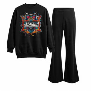 Nuevo mejor logotipo lavado con ácido Zip Hoodie Sweat Track Baggy Pant Set más vendido parche bordado 3D Full DTG Print Plus Size Winter - Product Image 5