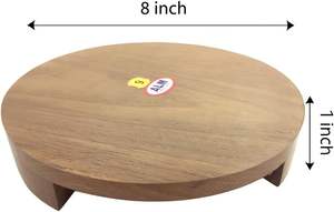 Tabla de Madera Artesanal para Amasar y Hacer Roti/Phulka/Chapati, Diseño Personalizado Ecológico - Product Image 4