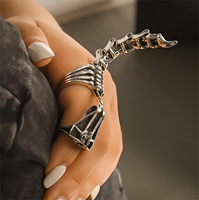 Bague scorpion rétro personnalité mobile punk hip-hop bague ouverte pour hommes en gros, bague en alliage pour hommes et femmes bijoux de mode