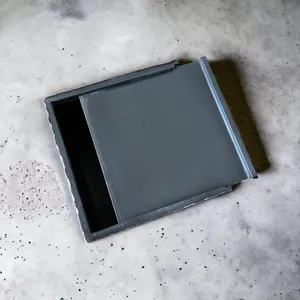 Boîte à mouchoirs en MDF blanc de haute qualité, design floral moderne carré, finition marbre de luxe, personnalisable pour les hôtels, les tables - Product Image 2