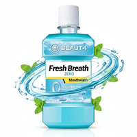 Bain de bouche liquide sans alcool ni fluorure, menthe fraîche pour dents sensibles, anti-caries, OEM 100ML 250mL 500ML