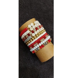 High Demand Multicoloured <b>Beaded</b> <b>Bracelets</b> with Stylish Designer Patterns Excellent Quality for Women - Product Image 3