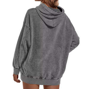 Nueva Llegada, Sudaderas con Capucha para Mujer de Alta Calidad, Forradas en Algodón/Poliéster, con Logotipo Personalizado, Ropa Casual de Invierno, Transpirable, Anti-Pilling - Product Image 5