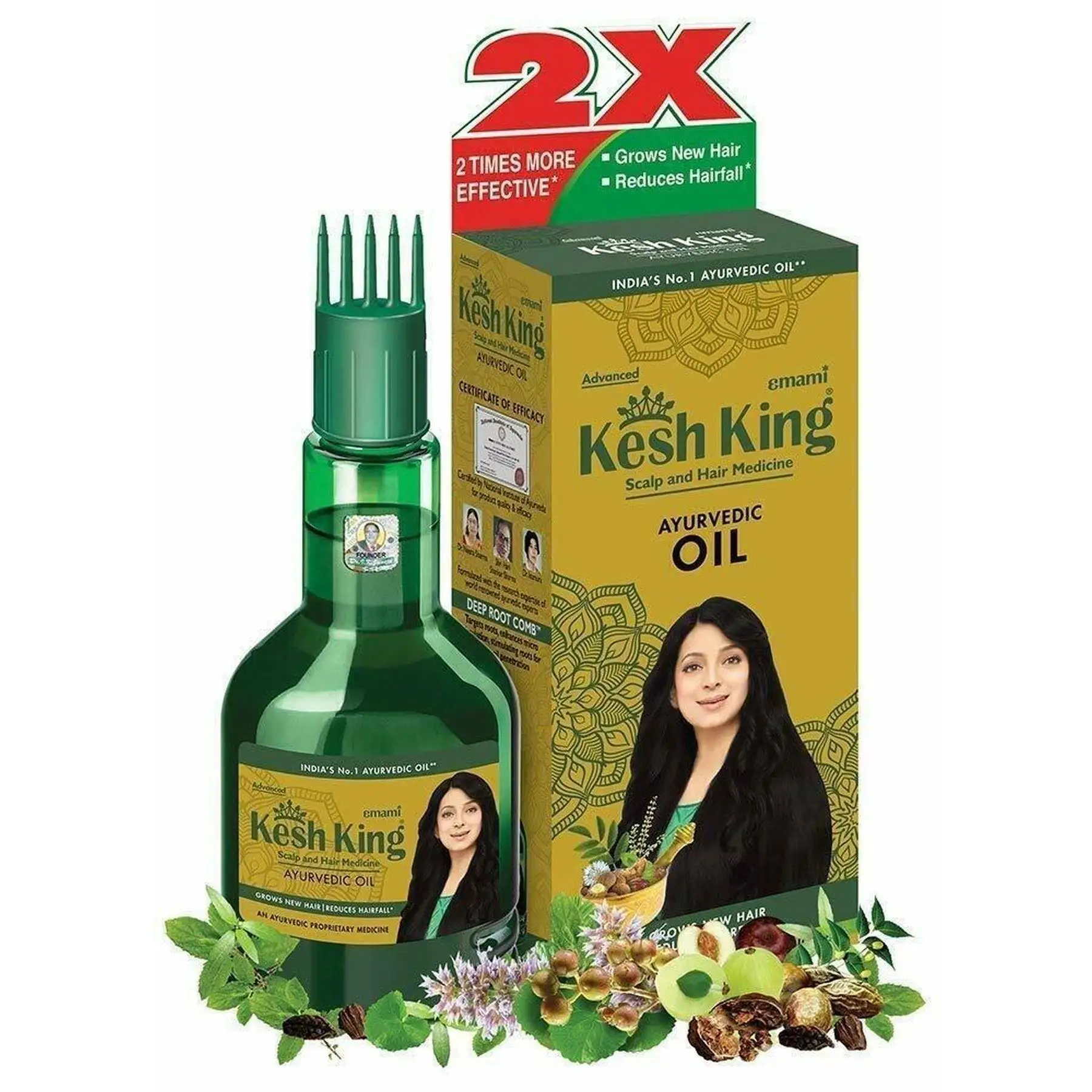 Kesh King: aceite Ayurvédico para el cabello: hierbas recetadas en eshking Ayurveda