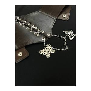Ceinture corset en tricot élastique pour femme - Marron - Product Image 2