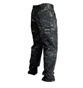 Pantalones de Trabajo de Lona Resistentes al Desgaste para Hombre, Pantalones Cargo Rectos con Múltiples Bolsillos, Pantalones Tácticos para Correr al Aire Libre, Casuales de Primavera y Otoño - Product Image 1