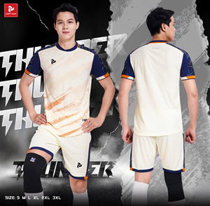 Gran oferta, alta calidad, buen precio, personalizable, 100% poliéster, estampado de transferencia de calor, camiseta de fútbol, ropa de fútbol, equipo Unisex - Product Image 5