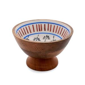 Tazón para servir sopa de calidad superior, uso para comedor, diseño Simple, cuencos de madera impresos con flores y pájaros digitales - Product Image 2