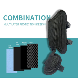 Protection professionnelle pour les tibias en matériau PU, protège-tibias pour le softball, double sangle, protège-tibias pour le coude, protège-tibias pour le joueur, fermeture à boucle et crochet - Product Image 3