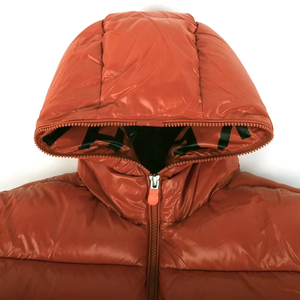 Veste matelassée à capuche respirante, personnalisée, chaude pour l'hiver, couleur unie, de haute qualité, rembourrage gonflé, 2026 - Product Image 3