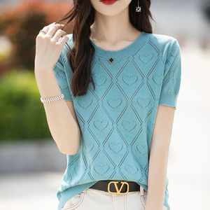 Camisas de mujer de manga corta moda Unisex camisetas de cuello redondo mujeres camisetas - Product Image 3