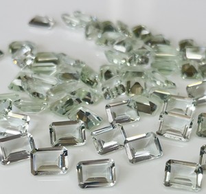 Amatista verde natural Octagon Cut 5x7mm Facetado-Amatista verde suelta Calidad superior - Product Image 6