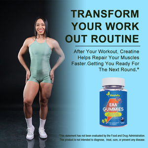 Meelefu OEM/ODM EAA Gummies aminoacidi essenziali aminoacidi essenziali (EAA) e amini a catena ramificata (BCAAs) per muscoli, energia - Product Image 5