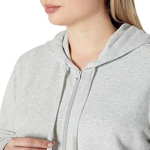 Sweat-shirts en coton pour femmes, de haute qualité, décontractés, couleur unie, manches longues, pour l'entraînement, le sport et la gym - Product Image 3