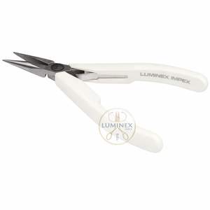 Lindstrom 7891 Snipe Nose <b>Pliers</b> With Textured Jaws, Stainless Steel Build And Ergonomic Plastic Grip For Jewelry Work - Product Image 2