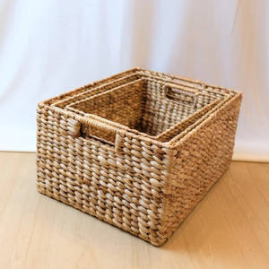 Hot <b>Sale</b> Handmade Natural Water Hyacinth Storage Basket <b>Organize</b> Your Home with Style Directly From Vietnam - Product Image 3