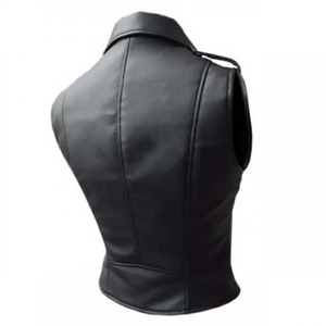 Chaleco de motociclista para motociclistas, chaleco clásico de invierno a la moda, fabricante de tela Cordura de cuero suave de vaca en Pakistán - Product Image 2