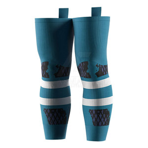 Chaussettes de hockey sur glace sublimées en tissu polyester léger 2025, entièrement personnalisables, nouveau style - Product Image 5