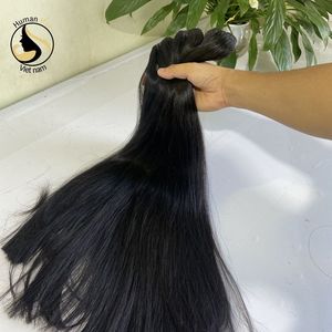 Extensiones de cabello humano 100% Real, pelo liso de doble punta, calidad superior, precio al por mayor - Product Image 2