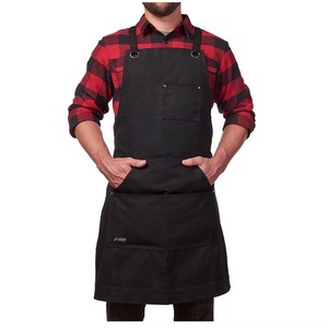 Tablier sans manches en cuir véritable de qualité supérieure pour hommes résistant à l'eau écologique Chef BBQ cuisine boucher barbier soudage - Product Image 2