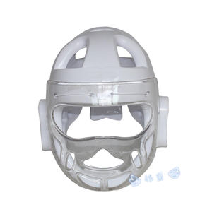 หมวกชกมวยแบบเต็มหน้าหมวกกันน็อคแบบมืออาชีพทำจากหนังหมวกกันน็อคระดับไฮเอนด์สำหรับป้องกันการชกมวย - Product Image 1