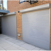 Porte à enroulement en aluminium prix usine, porte industrielle extérieure isolée, résistante au vent et antivol pour entrepôt