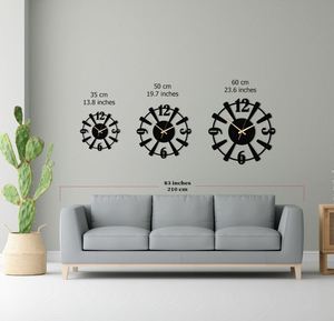 Colgante para decoración del hogar, diseño Popular, redondo, de latón, negro, reloj de escritorio, reloj de mesa, clásico, pequeño, redondo, silencioso, ligero, mesa náutica - Product Image 6