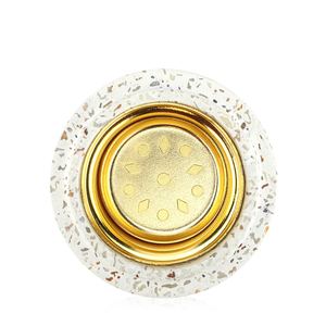 Brûleur d'encens moderne en marbre avec coupelle en métal, aromathérapie décorative avec sangle en cuir pour usage domestique au Moyen-Orient et au Golfe - Product Image 3