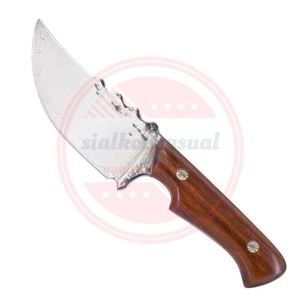 Cuchillo para deshuesar filete de acero de Damasco profesional de alta calidad, cuchillos para deshuesar con mango de madera con Funda de cuero - Product Image 6