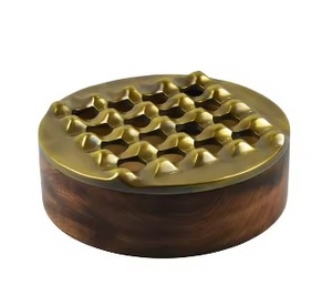 Ceniceros de rejilla antiguos, diseños múltiples, vajilla de diseño de Metal completo de cobre, tres ceniceros para cigarros, diseños para habitaciones de fumadores en interiores - Product Image 6