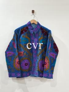 Abrigo de terciopelo bordado a mano con cuello mandarín, manga larga, estampado floral, talla grande, estilo bohemio, ropa de abrigo de otoño para mujer - Product Image 1