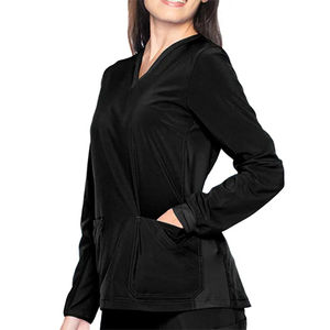 Custom High Quality Medical Scrubs Stylish Soft <b>Stretchy</b> Velvet <b>Fabrics</b> Hospital Staff Uniforms for Doctors Nurses Dentists - Product Image 1