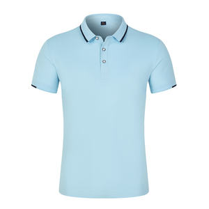 220gsm coton élasthanne de haute qualité logo OEM personnalisé séchage rapide respirant confortable hommes femmes unisexe T-shirt à col pour hommes - Product Image 6